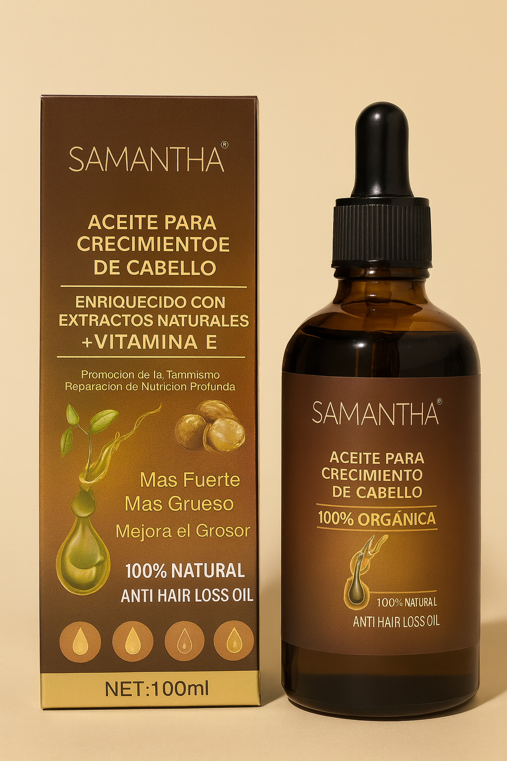 SERUM CAPILAR SAMANTHA- Deten la caída del cabello