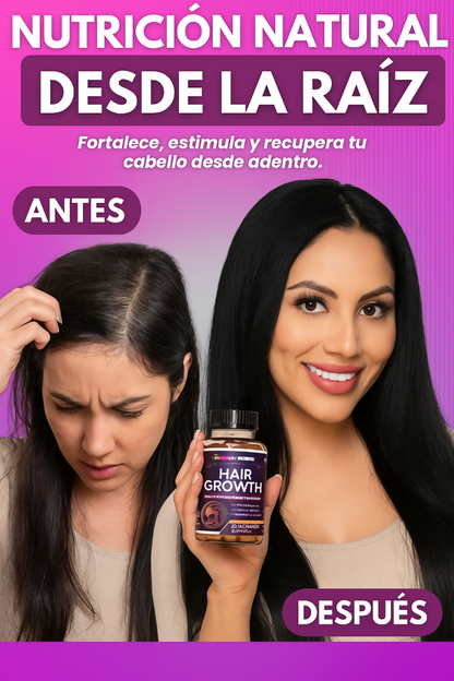 HAIR GROWHT- FORTALECE, ESTIMULA Y RECUPERA TU CABELLO