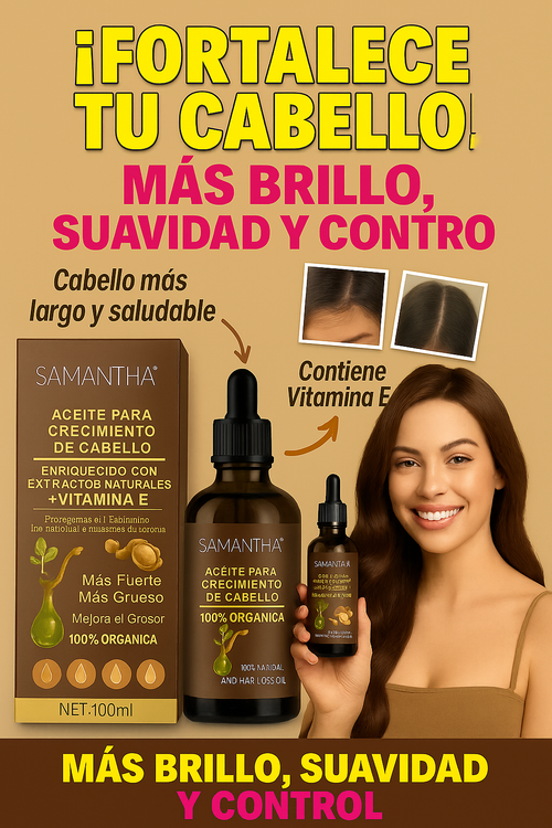SERUM CAPILAR SAMANTHA- Deten la caída del cabello